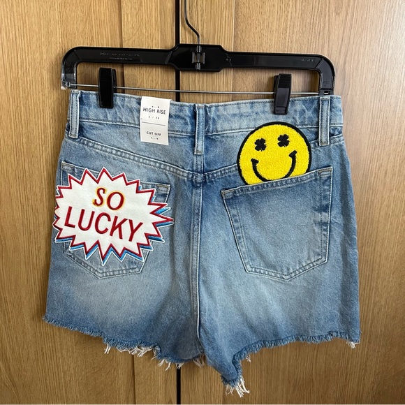 Lucky Brand High Rise Cut Off Jean Shorts BNWT - Picture 11 of 11